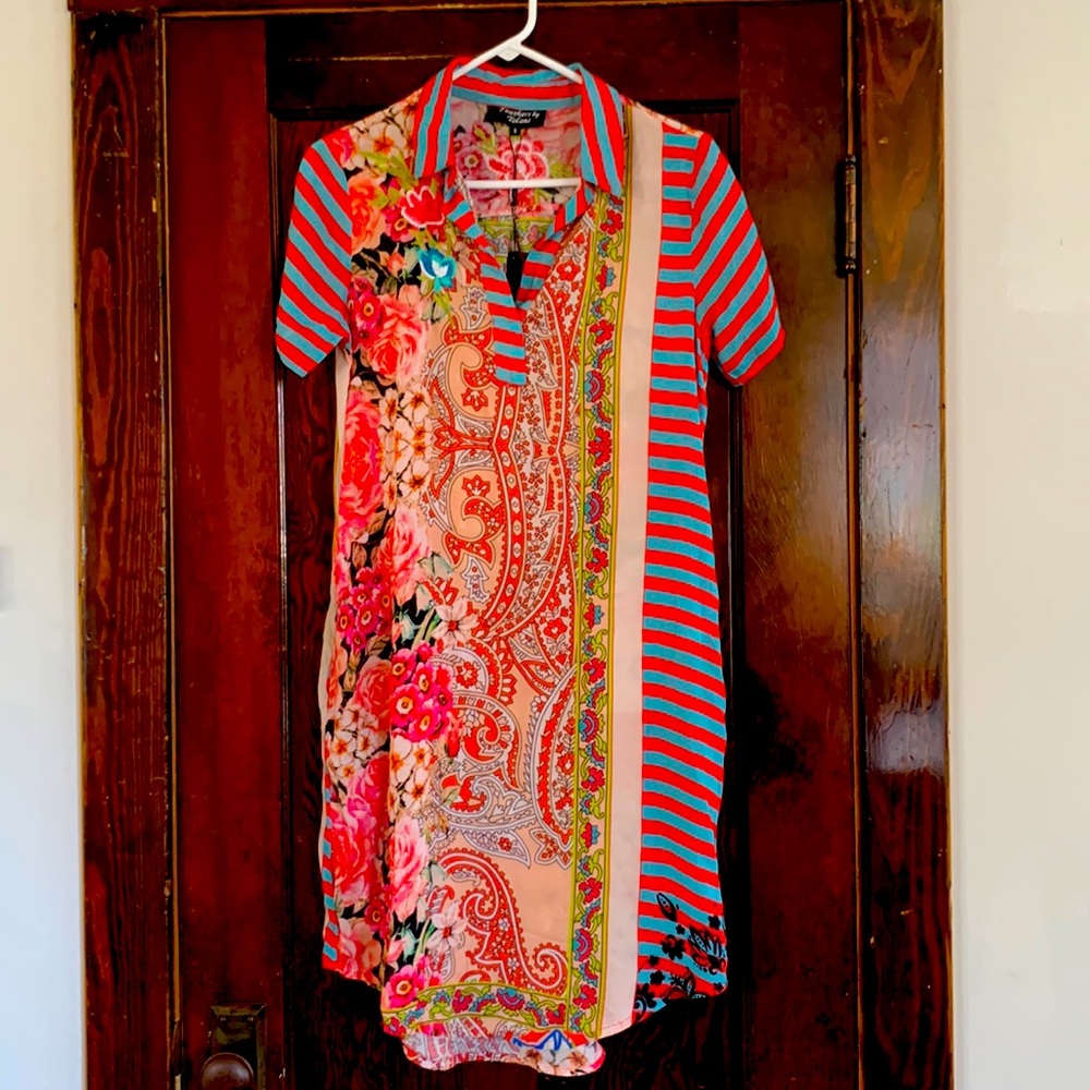 Feathers by Tolani shirt dress